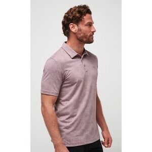 Travis Mathew New‎ Destination Performance Polo Elderberry Floral Shirt Size S